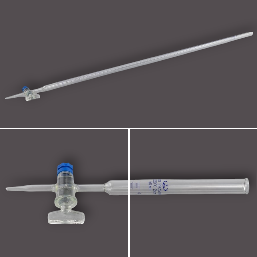 Бюретка  1-1-2-50-0,1 с/краном.МиниМедПром.10000028