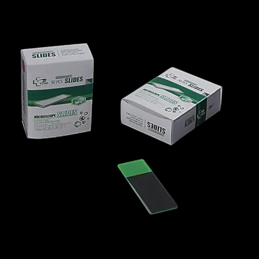 Стекло предметное 75*25*1мм,шлиф.край,зеленая полоса,ШТ.(50шт/уп) Янченг.