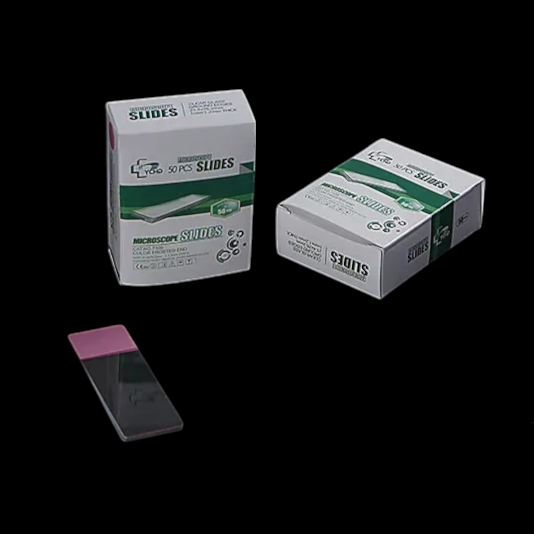 Стекло предметное 75*25*1мм,шлиф.край,розовая полоса,ШТ.(50шт/уп) Янченг.