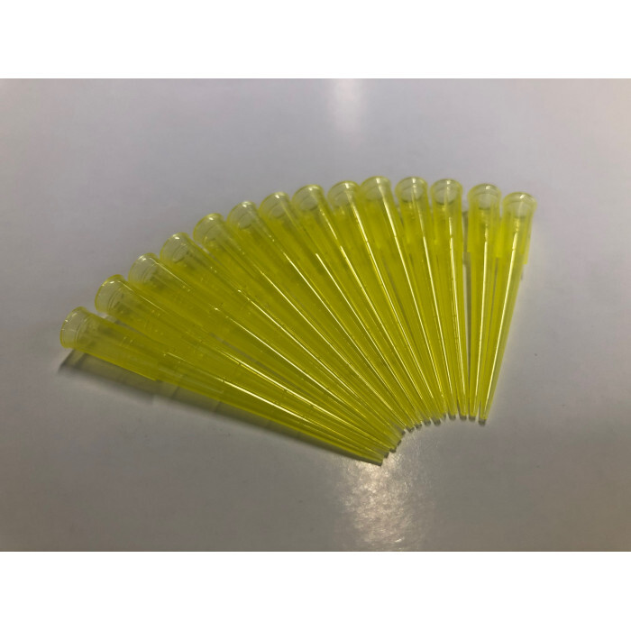 Наконечники 200мкл универсальн.Без фильтра.,Стерильные.Желтые.уп/1000шт.Китай Шанью 