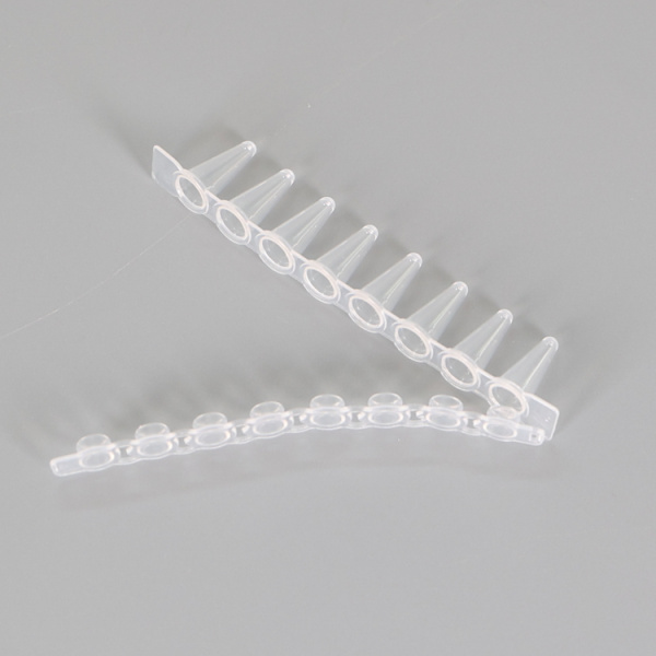 Пробирки 0,1мл для ПЦР с Плоской крышкой стерильные.уп/8*125шт.Китай Шанью