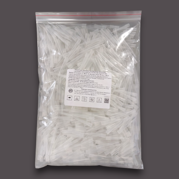 Наконечник 300мкл без фильтра  Нестер.полимерный (уп/1000шт.)/У-У ППО/