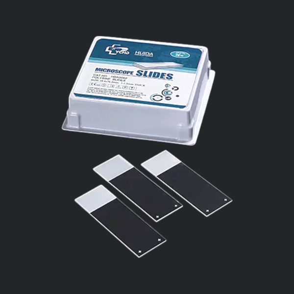Стекло предметное 75*25*1,1мм,Адгезив-Поли-L-лизин,шлиф.край,полоса д/записи,ШТ.(72шт/уп) Янченг
