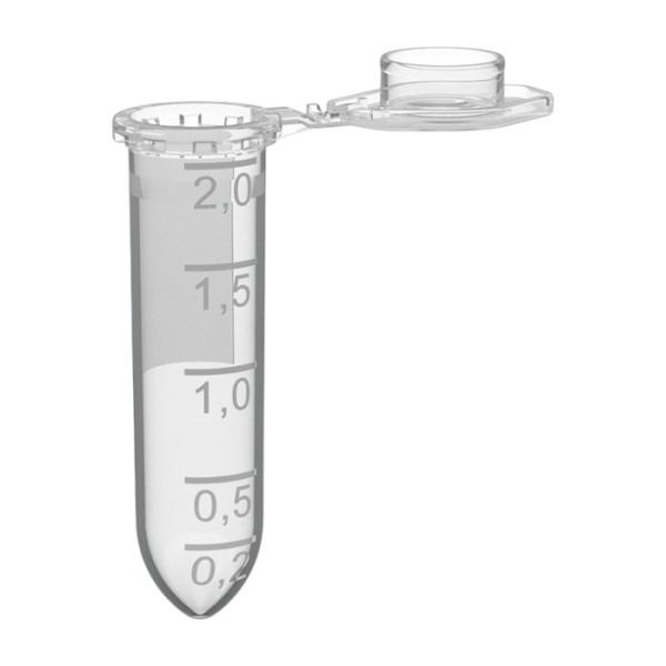 Микропробирка 2 мл ПМ2К-1340ПП круглодонн.нестерил.шт(уп/500шт) ПЕРИНТ