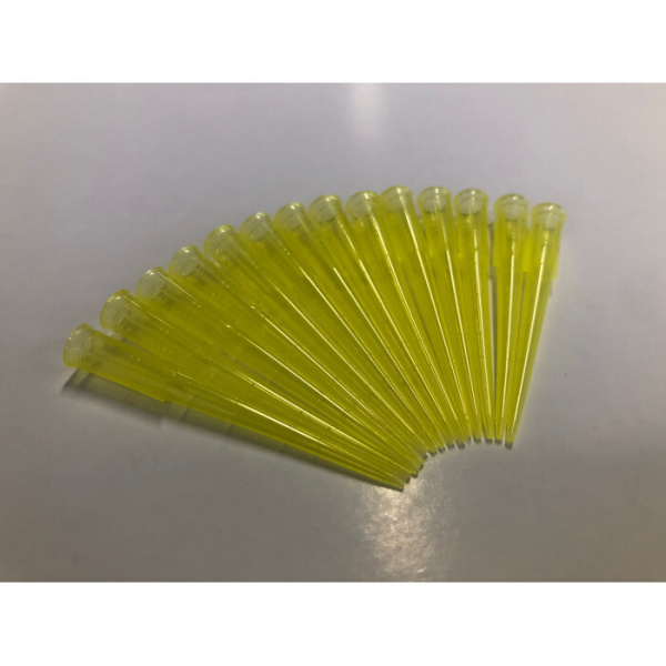 Наконечники 200мкл универсальн.Без фильтра.,Стерильные.Желтые.уп/1000шт.Китай Шанью 